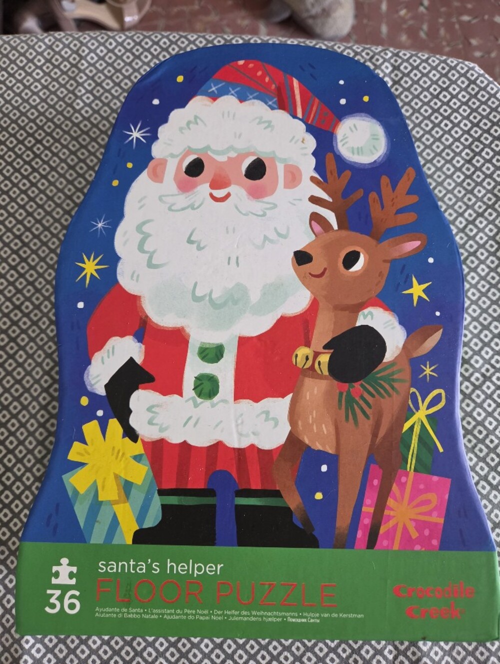 NEW Crocodile Creek Santa's Helper 36-Piece Floor Puzzle | Sealed Christmas Kids